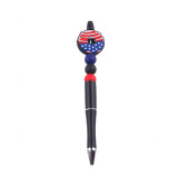 Independence Day in the United States Cartoon pattern cute Silicone Beads Colored Plastic Beads Writing Neutral Pen