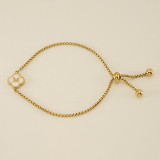 26 Stainless Steel Shell Clover Letter Bracelet