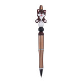 Cat Cartoon pattern cute Silicone Beads Colored Plastic Beads Writing Neutral Pen