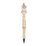 Cat Cartoon pattern cute Silicone Beads Colored Plastic Beads Writing Neutral Pen