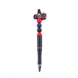 Independence Day in the United States Cartoon pattern cute Silicone Beads Colored Plastic Beads Writing Neutral Pen