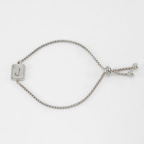 26 Stainless Steel  Letter Bracelet