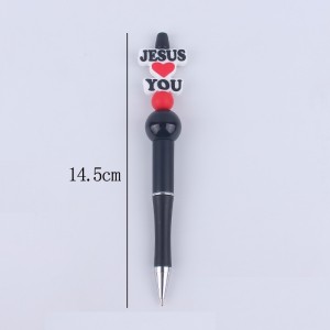 Halloween Cartoon pattern cute Silicone Beads Colored Plastic Beads Writing Neutral Pen