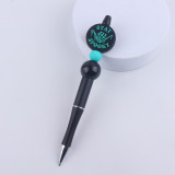 Halloween Cartoon pattern cute Silicone Beads Colored Plastic Beads Writing Neutral Pen