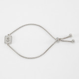 26 Stainless Steel  Letter Bracelet
