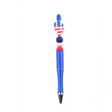 Independence Day in the United States Cartoon pattern cute Silicone Beads Colored Plastic Beads Writing Neutral Pen