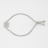 26 Stainless Steel  Letter Bracelet