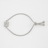 26 Stainless Steel  Letter Bracelet