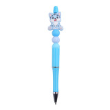 Cat Cartoon pattern cute Silicone Beads Colored Plastic Beads Writing Neutral Pen