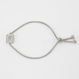 26 Stainless Steel  Letter Bracelet