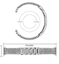 44/42/45/49MM  Suitable for Apple Watch Straps with Metal Stainless Steel  (excluding dial)