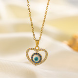Stainless Steel Devil's Eye Necklace