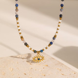 Stainless Steel Devil's Eye Necklace