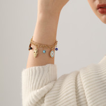 Stainless Steel Devil's Eye Bracelet
