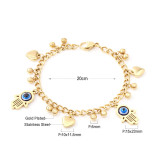 Stainless Steel Devil's Eye Bracelet