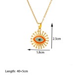 Stainless Steel Devil's Eye Necklace