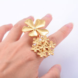 Stainless steel flower ring