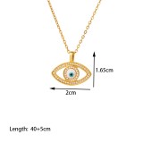 Stainless Steel Devil's Eye Necklace