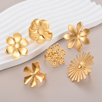Stainless steel flower ring