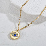 Stainless Steel Devil's Eye Necklace
