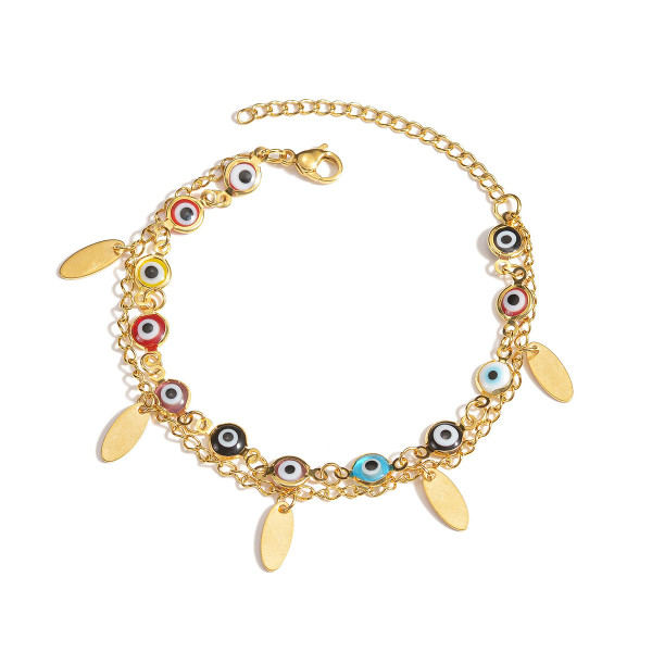 Stainless Steel Devil's Eye Bracelet