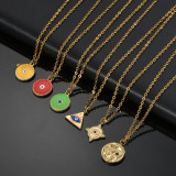 Stainless Steel Devil's Eye Necklace