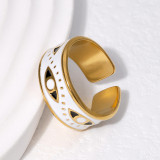 Stainless Steel Devil's Eye Ring