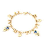 Stainless Steel Devil's Eye Bracelet