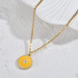 Stainless Steel Devil's Eye Necklace