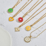 Stainless Steel Devil's Eye Necklace