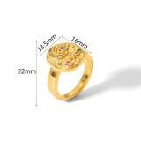 Stainless Steel Devil's Eye Ring