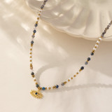 Stainless Steel Devil's Eye Necklace
