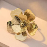 Stainless steel flower ring