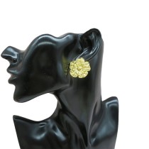 Stainless steel flower ring earring