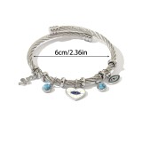 Stainless Steel Devil's Eye Bracelet