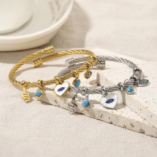 Stainless Steel Devil's Eye Bracelet