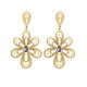 Stainless steel flower earrings