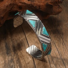 Bohemian Pinestone Open Bracelet Hair