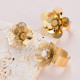 Stainless steel  flower  ring