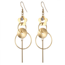 Stainless steel flower earrings