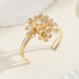 Alloy Flower Open Bracelet