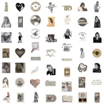 100 Taylor Graffiti Stickers Mouldy Notebook Skateboard Decoration Hardship Album Waterproof Stickers