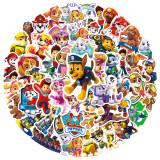 50 sheets of Wang Wang team cartoon luggage, backpack, book, phone case decoration waterproof stickers