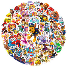 50 sheets of Wang Wang team cartoon luggage, backpack, book, phone case decoration waterproof stickers