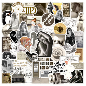 100 Taylor Graffiti Stickers Mouldy Notebook Skateboard Decoration Hardship Album Waterproof Stickers