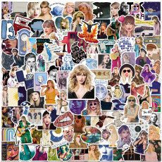 200 Taylor Graffiti Stickers Tour Album Water Cup Notebook Skateboard Waterproof Stickers