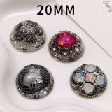 20MM flower Resin snap button charms
