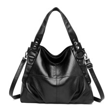 Fashionable and trendy PU handbag splicing large bag