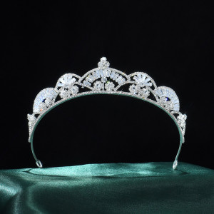 Alloy Crystal Crown Wedding Ball Party Bridal Crown