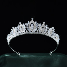 Alloy Crystal Crown Wedding Ball Party Bridal Crown